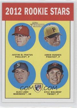 2012 Topps Heritage - [Base] #274 - Rookie Stars - Justin De Fratus, Jared Hughes, Alex Liddi, Kyle Waldrop