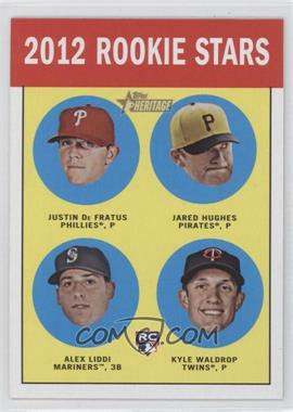 2012 Topps Heritage - [Base] #274 - Rookie Stars - Justin De Fratus, Jared Hughes, Alex Liddi, Kyle Waldrop