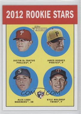 2012 Topps Heritage - [Base] #274 - Rookie Stars - Justin De Fratus, Jared Hughes, Alex Liddi, Kyle Waldrop