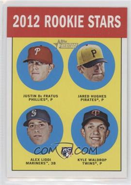 2012 Topps Heritage - [Base] #274 - Rookie Stars - Justin De Fratus, Jared Hughes, Alex Liddi, Kyle Waldrop