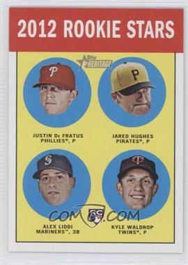 2012 Topps Heritage - [Base] #274 - Rookie Stars - Justin De Fratus, Jared Hughes, Alex Liddi, Kyle Waldrop