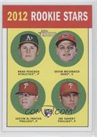 Rookie Stars - Brad Peacock, Devin Mesoraco, Justin De Fratus, Joe Savery (Base)