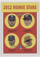 Rookie Stars - Steve Delabar, Tom Milone, Luis Marte, Jared Hughes