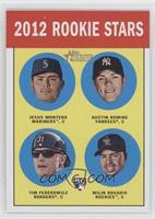 Rookie Stars - Jesus Montero, Austin Romine, Tim Federowicz, Wilin Rosario