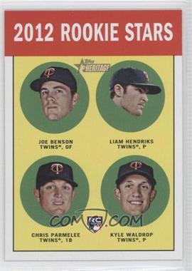 2012 Topps Heritage - [Base] #333 - Rookie Stars - Liam Hendriks, Chris Parmelee, Kyle Waldrop, Joe Benson