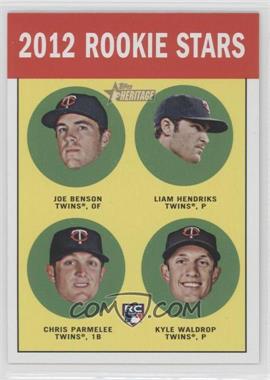 2012 Topps Heritage - [Base] #333 - Rookie Stars - Liam Hendriks, Chris Parmelee, Kyle Waldrop, Joe Benson