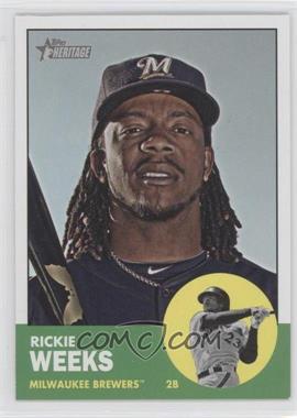 2012 Topps Heritage - [Base] #433 - Rickie Weeks