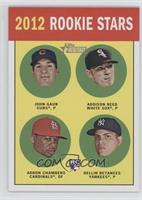 Rookie Stars - John Gaub, Addison Reed, Adron Chambers, Dellin Betances (Base)