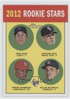 Rookie Stars - John Gaub, Addison Reed, Adron Chambers, Dellin Betances (Base)