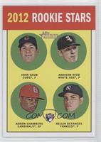 Rookie Stars - John Gaub, Addison Reed, Adron Chambers, Dellin Betances (Base)