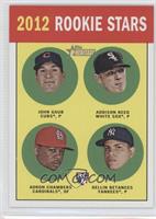 Rookie Stars - John Gaub, Addison Reed, Adron Chambers, Dellin Betances (Base)