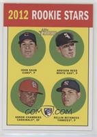 Rookie Stars - John Gaub, Addison Reed, Adron Chambers, Dellin Betances (Base)