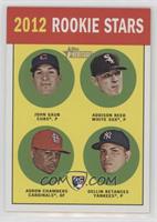 Rookie Stars - John Gaub, Addison Reed, Adron Chambers, Dellin Betances (Base)