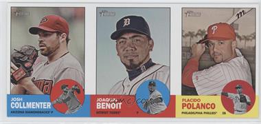 2012 Topps Heritage - Boxloader Ad Panel #CBP - Josh Collmenter, Joaquin Benoit, Placido Polanco