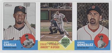 2012 Topps Heritage - Boxloader Ad Panel #CCG - Allen Craig, Adrian Gonzalez, Alexi Casilla