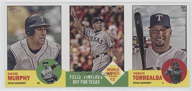 2012 Topps Heritage - Boxloader Ad Panel #MFT.2 - David Murphy, Neftali Feliz, Yorvit Torrealba [Noted]