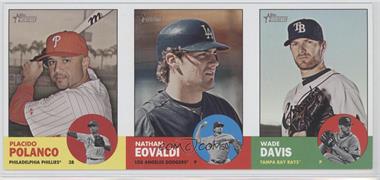 2012 Topps Heritage - Boxloader Ad Panel #PED - Placido Polanco, Nathan Eovaldi, Wade Davis