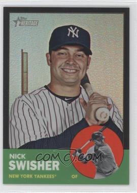 2012 Topps Heritage - Chrome - Black Refractor #HP23 - Nick Swisher /63