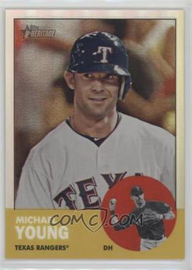 2012 Topps Heritage - Chrome - Refractor #HP11 - Michael Young /563