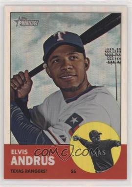 2012 Topps Heritage - Chrome - Refractor #HP30 - Elvis Andrus /563 [EX to NM]
