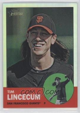 2012 Topps Heritage - Chrome - Refractor #HP52 - Tim Lincecum /563