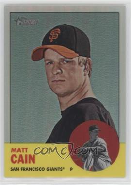 2012 Topps Heritage - Chrome - Refractor #HP53 - Matt Cain /563