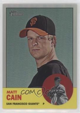 2012 Topps Heritage - Chrome - Refractor #HP53 - Matt Cain /563