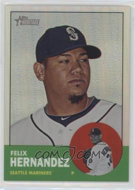 2012 Topps Heritage - Chrome - Refractor #HP54 - Felix Hernandez /563