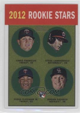 2012 Topps Heritage - Chrome #HP100 - Rookie Stars - Chris Parmelee, Stephen Lombardozzi, Pedro Florimon, Jordan Pacheco /1963