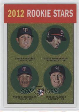 2012 Topps Heritage - Chrome #HP100 - Rookie Stars - Chris Parmelee, Stephen Lombardozzi, Pedro Florimon, Jordan Pacheco /1963