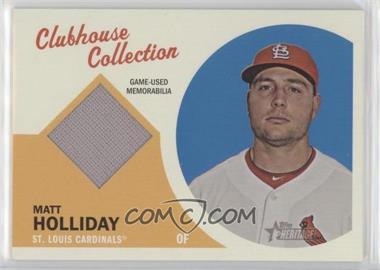 2012 Topps Heritage - Clubhouse Collection Relic #CCR-MH - Matt Holliday