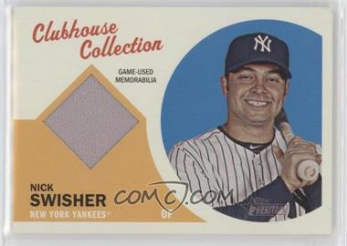 2012 Topps Heritage - Clubhouse Collection Relic #CCR-NS - Nick Swisher