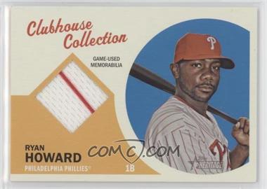 2012 Topps Heritage - Clubhouse Collection Relic #CCR-RHO - Ryan Howard