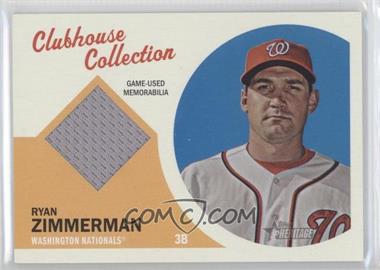 2012 Topps Heritage - Clubhouse Collection Relic #CCR-RZ - Ryan Zimmerman