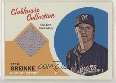 2012 Topps Heritage - Clubhouse Collection Relic #CCR-ZG - Zack Greinke