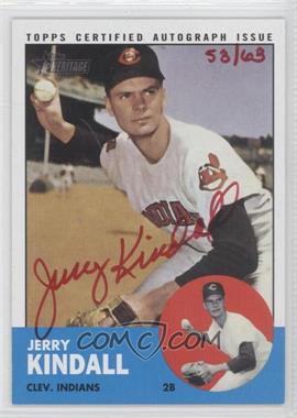 2012 Topps Heritage - Real One Autographs - Special Edition Red Ink #ROA-JK - Jerry Kindall /65