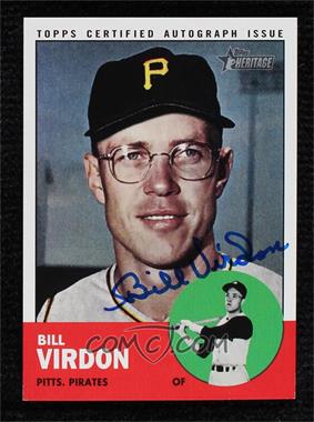 2012 Topps Heritage - Real One Autographs #ROA-BV - Bill Virdon