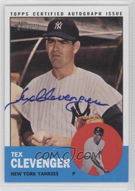 2012 Topps Heritage - Real One Autographs #ROA-TC - Tex Clevenger