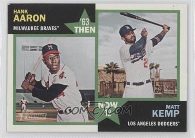 2012 Topps Heritage - Then and Now #TN-AK - Hank Aaron, Matt Kemp