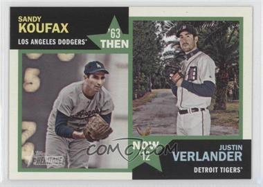 2012 Topps Heritage - Then and Now #TN-KV - Sandy Koufax, Justin Verlander