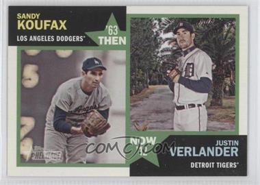 2012 Topps Heritage - Then and Now #TN-KV - Sandy Koufax, Justin Verlander