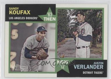 2012 Topps Heritage - Then and Now #TN-KV - Sandy Koufax, Justin Verlander