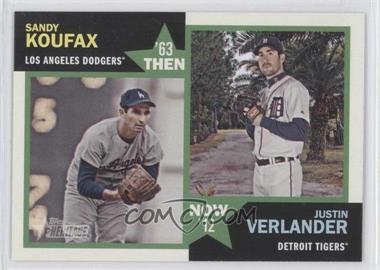 2012 Topps Heritage - Then and Now #TN-KV - Sandy Koufax, Justin Verlander