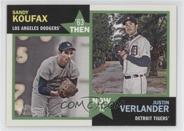 2012 Topps Heritage - Then and Now #TN-KV - Sandy Koufax, Justin Verlander