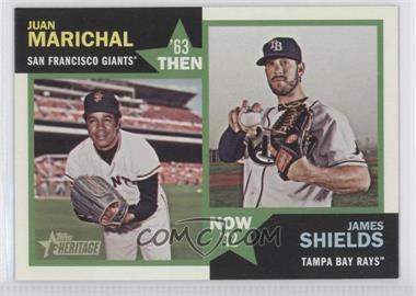 2012 Topps Heritage - Then and Now #TN-MS - Juan Marichal, James Shields