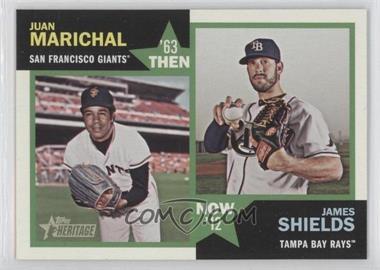 2012 Topps Heritage - Then and Now #TN-MS - Juan Marichal, James Shields