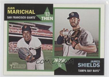 2012 Topps Heritage - Then and Now #TN-MS - Juan Marichal, James Shields