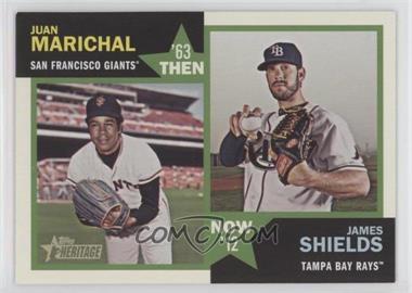 2012 Topps Heritage - Then and Now #TN-MS - Juan Marichal, James Shields [EX to NM]