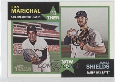 2012 Topps Heritage - Then and Now #TN-MS - Juan Marichal, James Shields