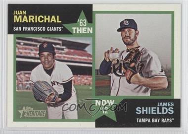 2012 Topps Heritage - Then and Now #TN-MS - Juan Marichal, James Shields
